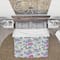 Designart 'Blue Bird And Blue and Purple Blossoming Flowers' Floral Bedding Set - Duvet Cover & Shams